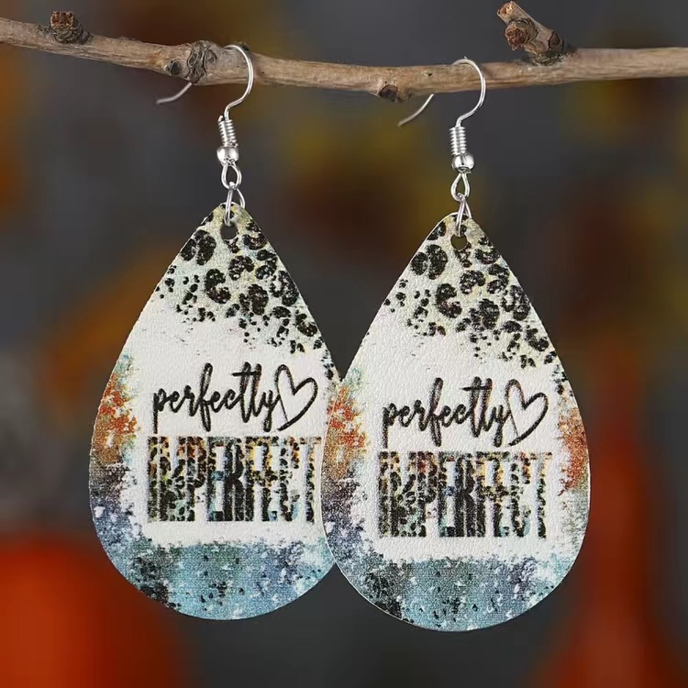 PERFECTLY IMPERFECT Faux Leather earrings!! NWT!!